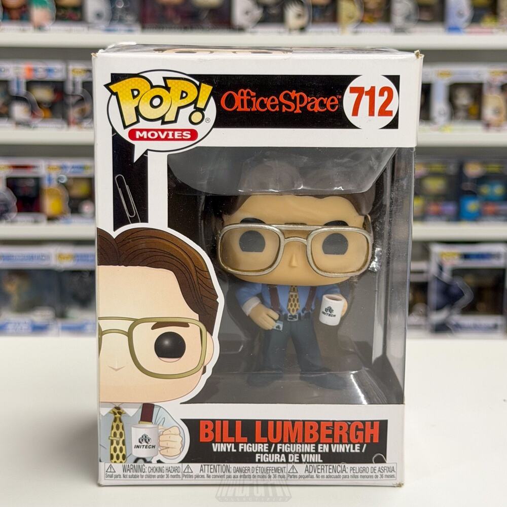 Funko Pop Movies Office Space Bill Lumbergh 712 Boss TPS Report Toy Vinyl Figure